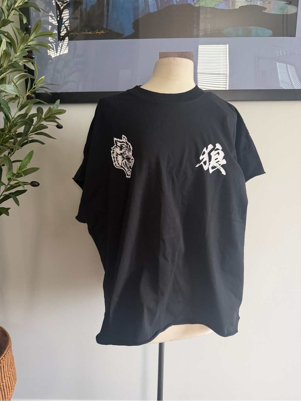 NWT Darc Sport Grunge Cut T-Shirt Wolf Black Mens Large 335/2000 Limited Edition